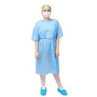 Non Woven Sanitary Laminated Procedure Disposable Isolation Lab Gown