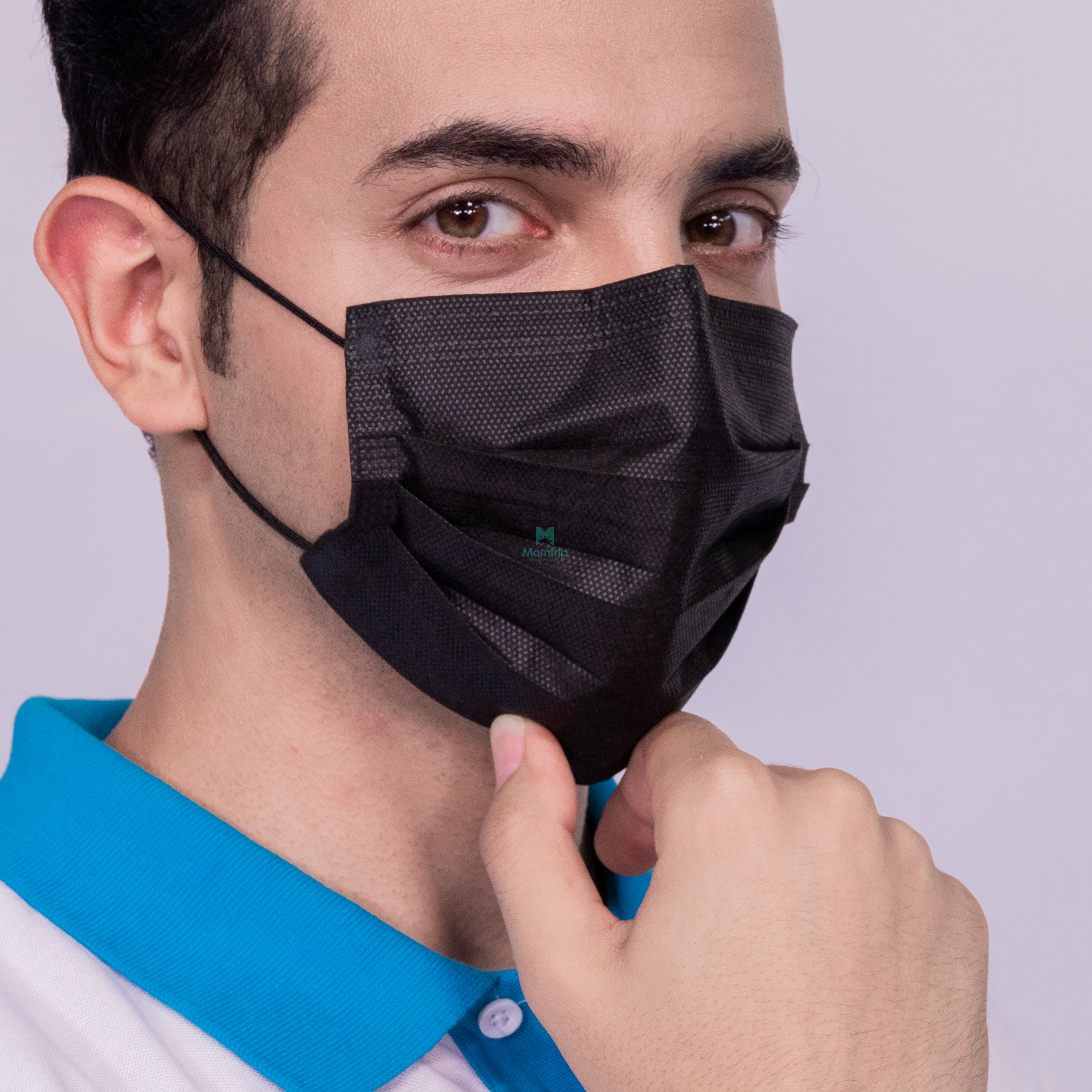 3 Ply Non Woven Anti Bacterial Hypoallergenic Procedure Customized Breathing Disposable Face Mask