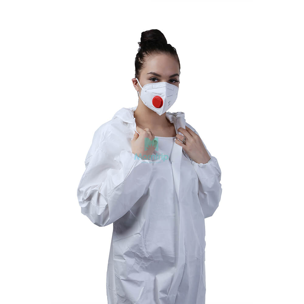 Panting Spraying Full Body Work Wear Anti Static Nonwoven Coverall Protective Clothing for Industry Food 