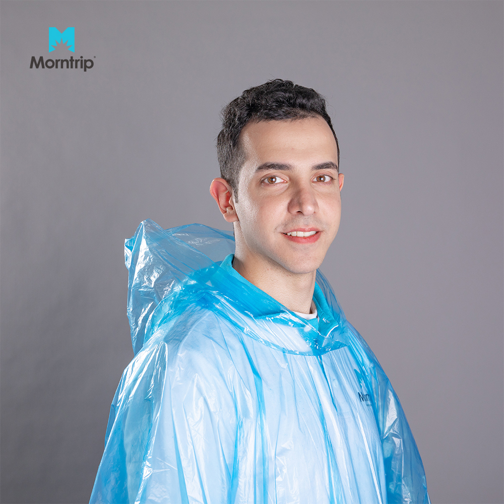 Disposable Rain Poncho Coat for Travelling Hiking Camping