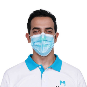 Ce En14683 Type 2r Anti Droplets Virus Bacterial 3 Ply Non-Woven Medical Procedure Pleated Earloop Disposable Surgical Face Mask