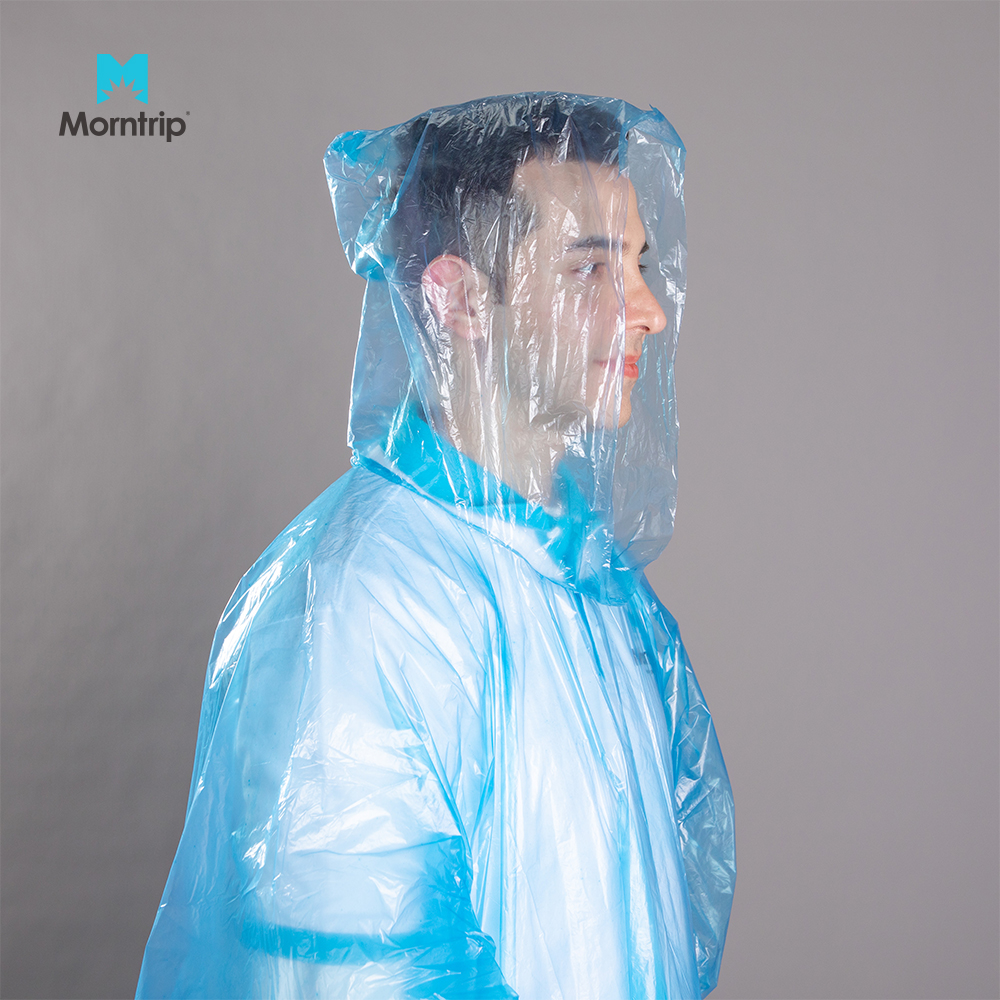Wholesale Price High Quality Disposable Waterproof Plastic LDPE Rain Poncho Coat