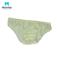 Mult-Color 4pcs Packed Disposable Cotton Panties Lady Brief Man Brief Underwear