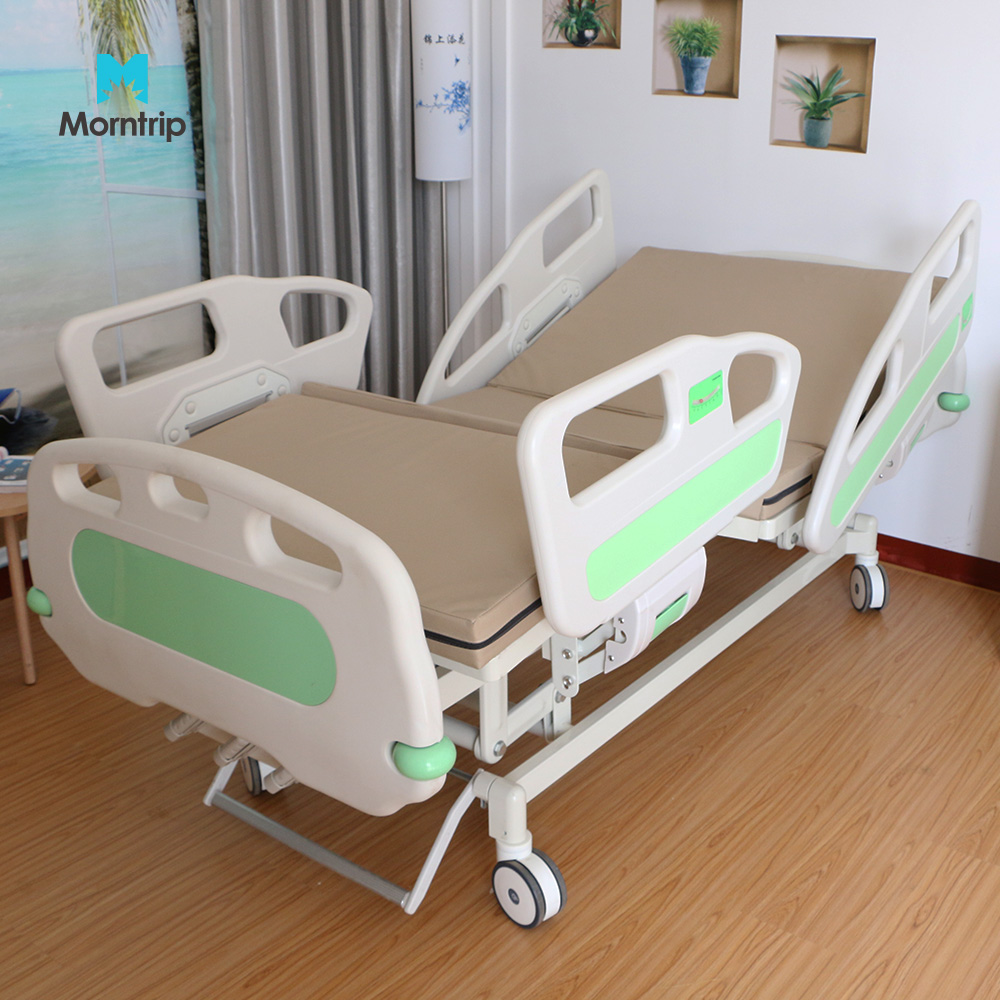 Hospital Adjustable Manual Operating Cranks Five Electric Home Care Clinic Electronic Medical Bed For Sale
