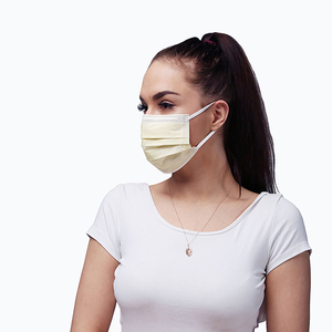 Surgical Mask with Wide Flat Earloop