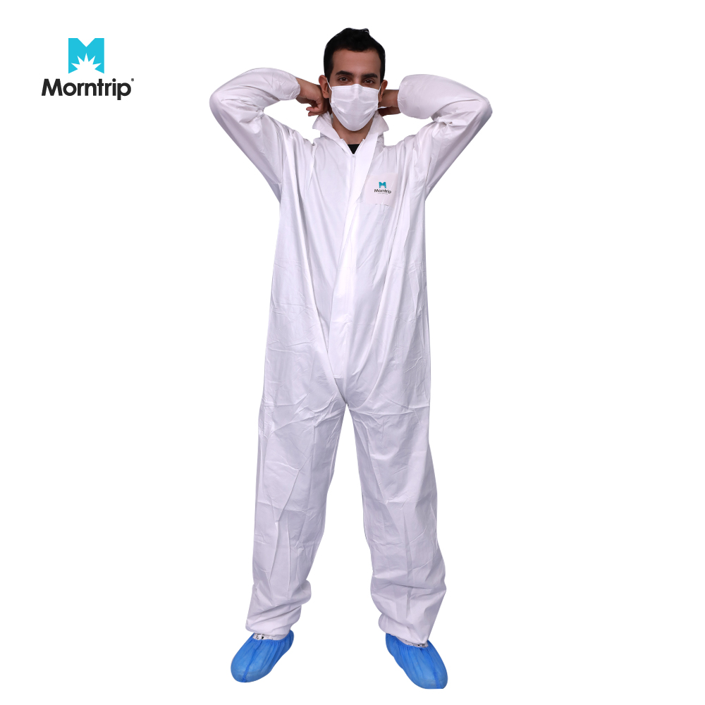 Industrial Type 5 6 Protective Clothing Microporous Coverall Suit