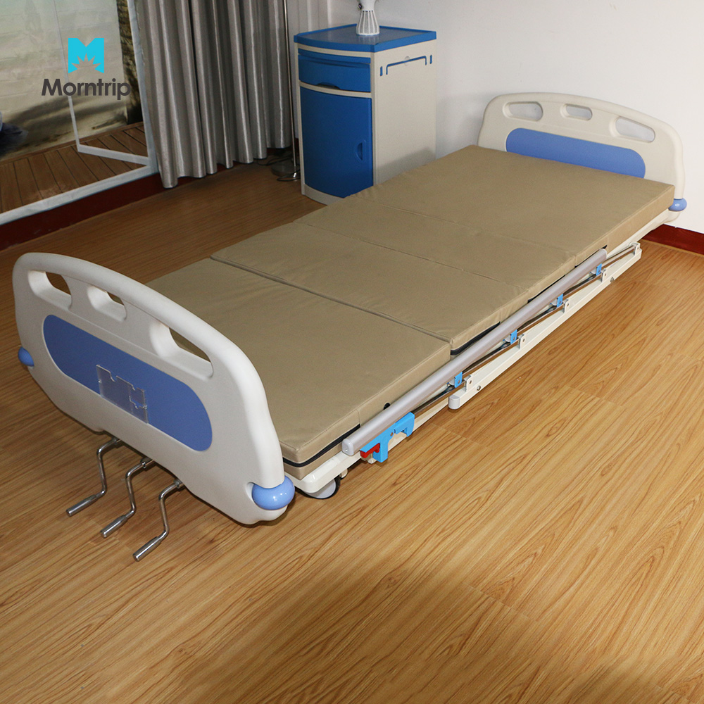 Cheap Prices Hebei China Manufacturer Abs Medical Flat Adult 3 Cranks Alloy Hospital Bed