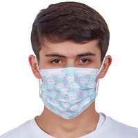 Morntrip Wholesale 3 Ply Non Woven Custom Printed Earloop Disposable Protective Face Mask 
