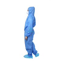 High Quality Comfortable Non Woven Hooded Disposable Coverall For Asbestos Inspection