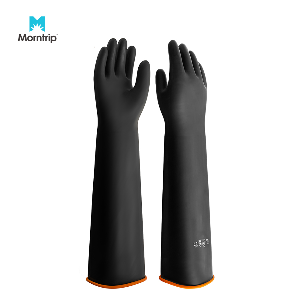 Industrial Building Safety Rubber Protective Mechanical Construction Anti Slip Heavy Duty Coated Working Gloves