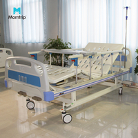 China Factory Professional Hospital Emergency Bed 2 Crank Medical Patient 4 Wheels Manual Hospital Bed