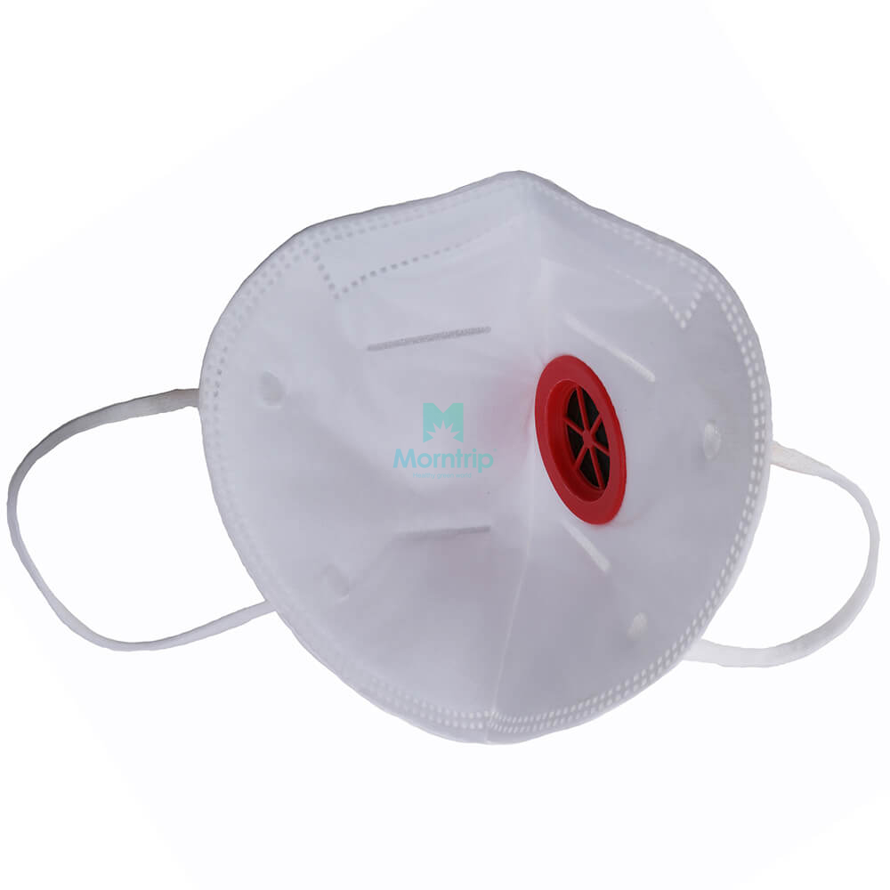 Breathable Comfortable Vertical Fold Respirator with valve