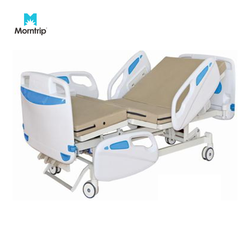 Cheap Hand Operated Hospital Medical Furniture Manufacturer 3 Functions Cranks Manual Hospital Fowler Patient Bed for Seniors