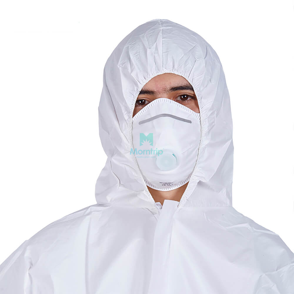 Anti Bacterial Overall Suit Industry Breathable Type 5 6 Disposable Anti Static Dustproof Isolation Disposable Clothing Suit